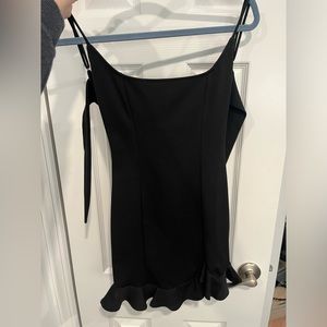 Black mini dress